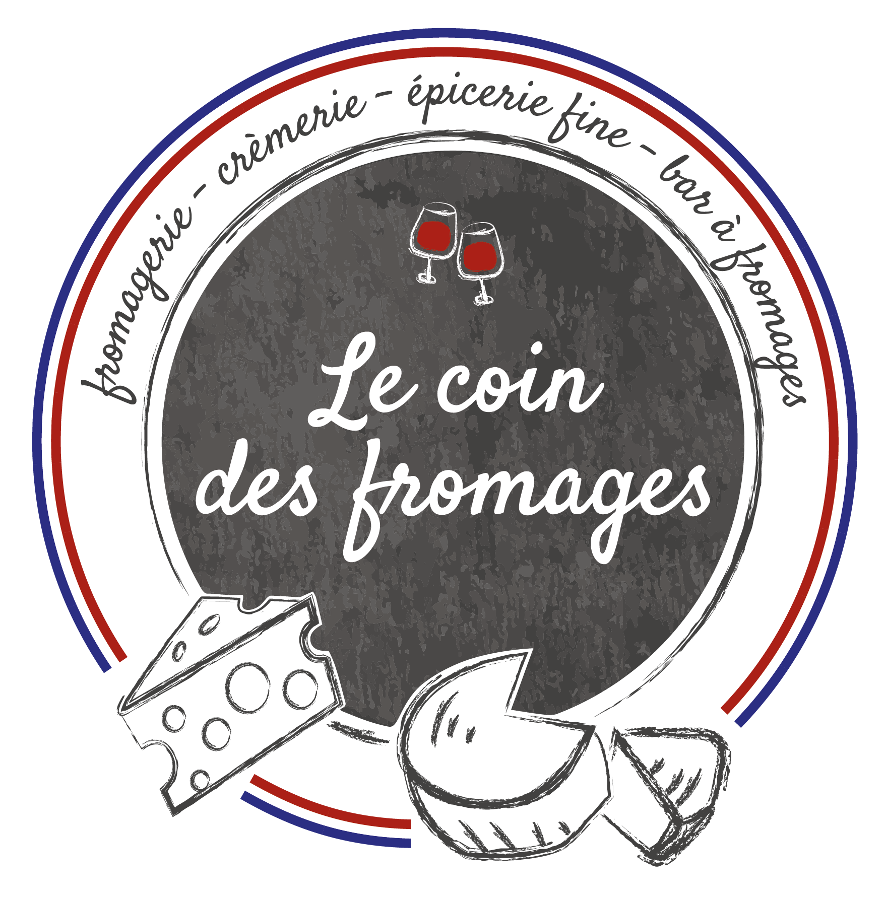 Logo du Coin des Fromages à Bois-Grenier, fromagerie, crèmerie, épicerie fine et bar-à-fromages
